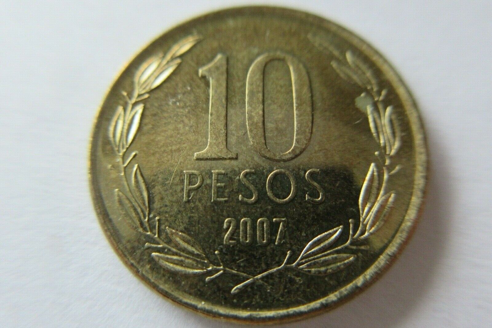 Chile 10 Pesos 2007 Circulated Coin