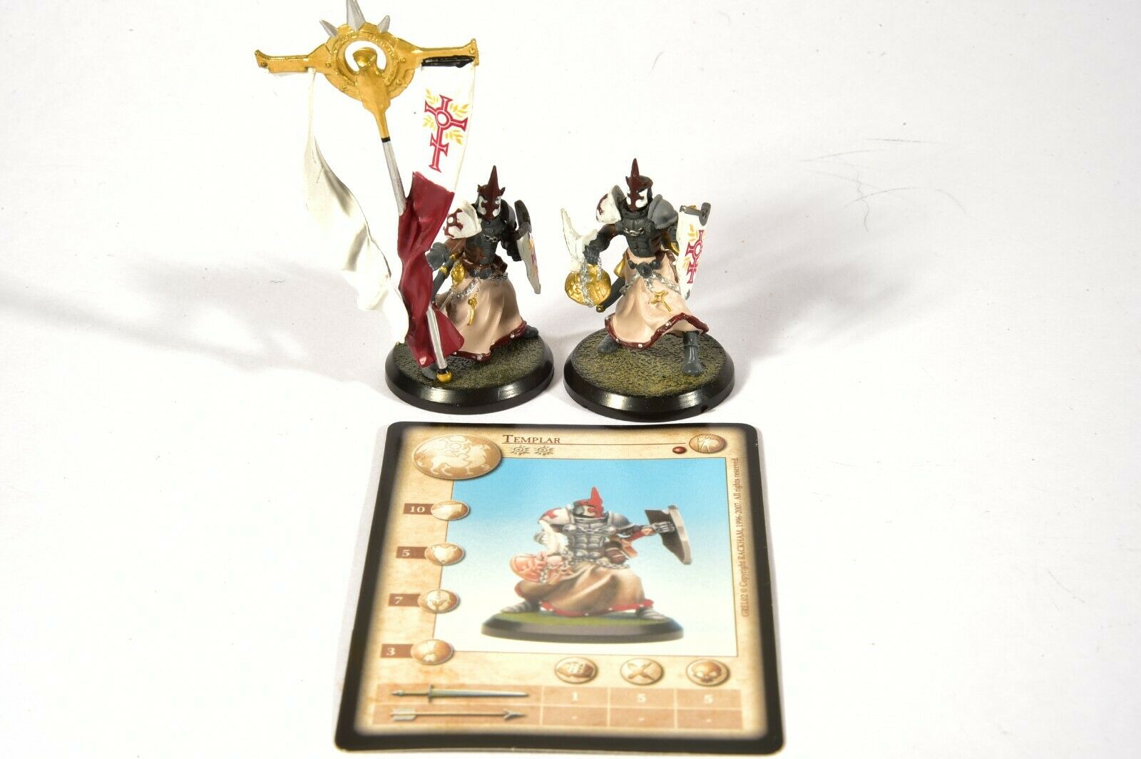 Dnd Miniatures Painted Confrontation The Age Of Rag'narok "templar" 2 Figures