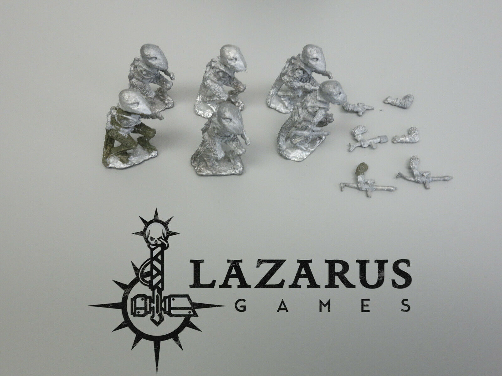 Ral Partha 6 Space Lizard Troopers (metal)