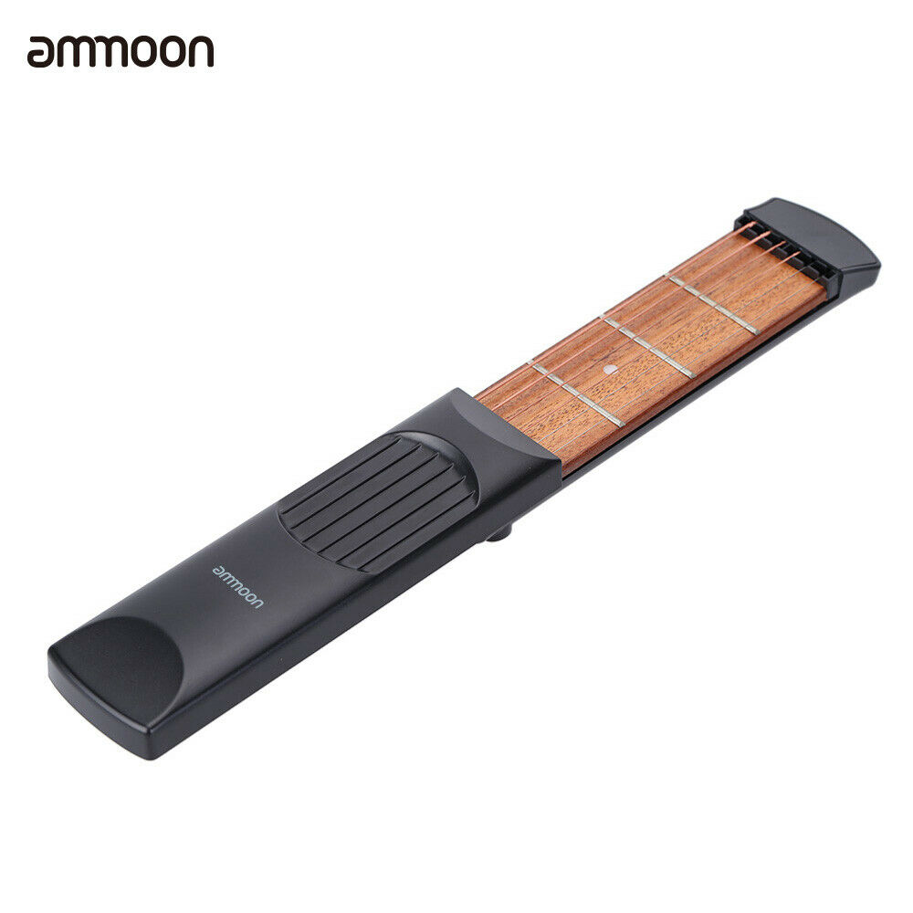 Ammoon Portable Beginner Pocket Acoustic Guitar Practice Tool 4 Fret Model A8m6