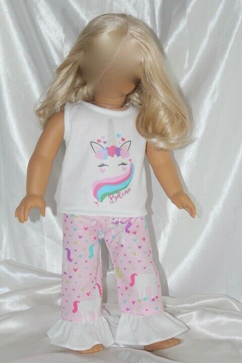 Dress Outfit Fits 18 Inch American Girl Doll Clothes Unicorn Hearts Lot B