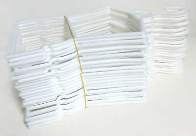 24 White Plastic Outfit Hangers(2 Dozen) Made For 18" American Girl Doll Clothes