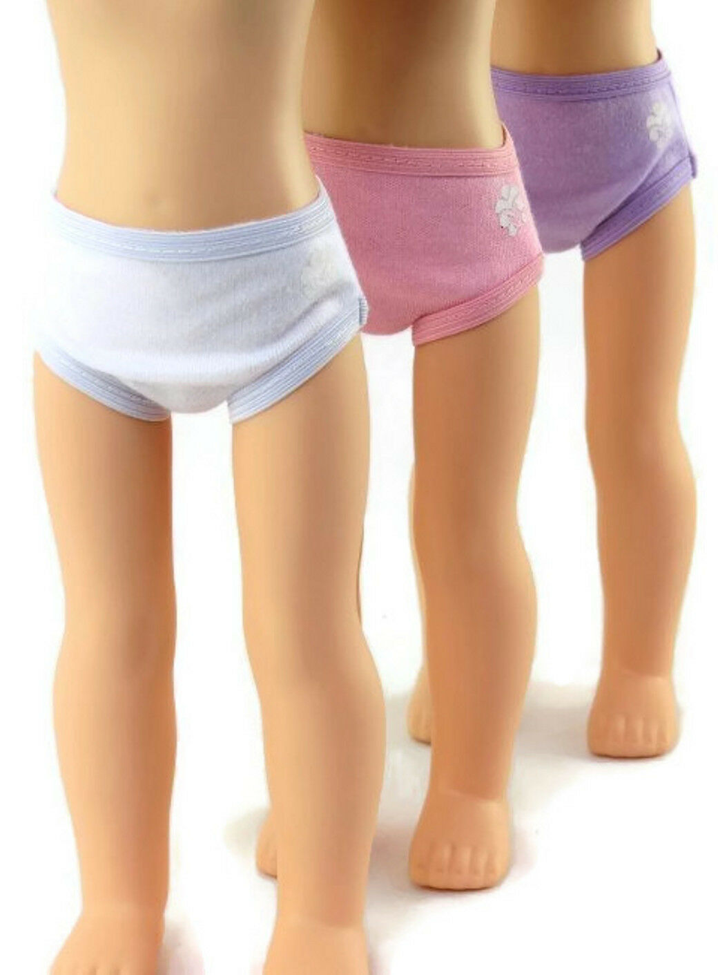 3 Pack Panties Underwear Fits 14.5" American Girl Wellie Wishers Doll Clothes
