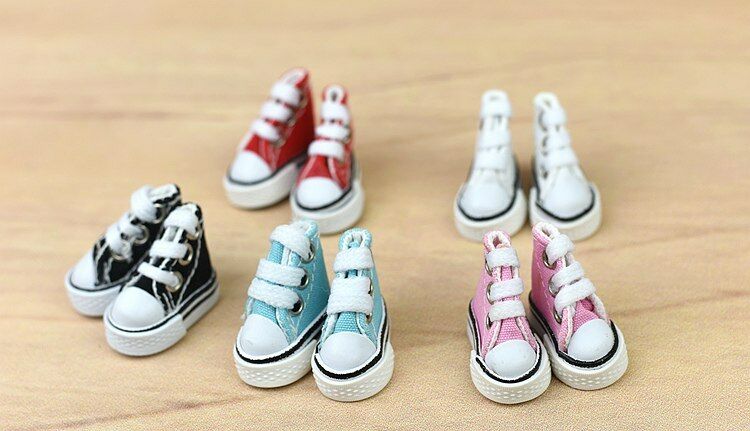 1pair 3.5cm Canva Shoes For Blythe Dolls Sneakers For 11.5" Doll Mini Shoes 1/6